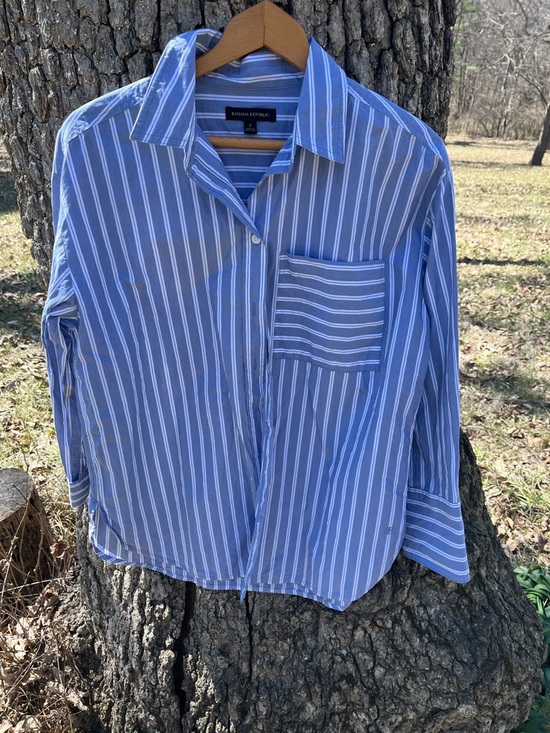 Banana Republic Tops - Banana Republic Striped Blouse in size S